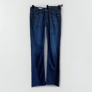 AG Adriano Goldschmied Women’s 29 The Colette Slim Boot Jeans Dark Wash Mid Rise